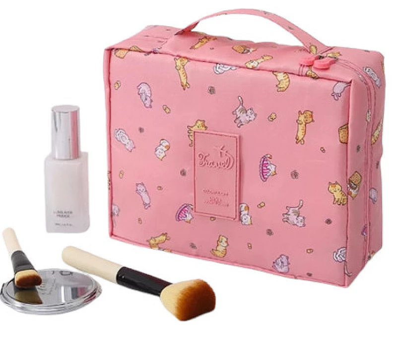 Makeup Organizer Bag - Pink Color