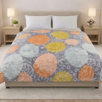 Waterproof Modern Abstract Printed Bedsheet (7/8 Feet)