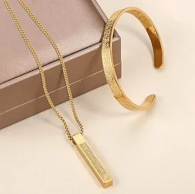 Ayatul kursi Gold  breslet + locket  combo