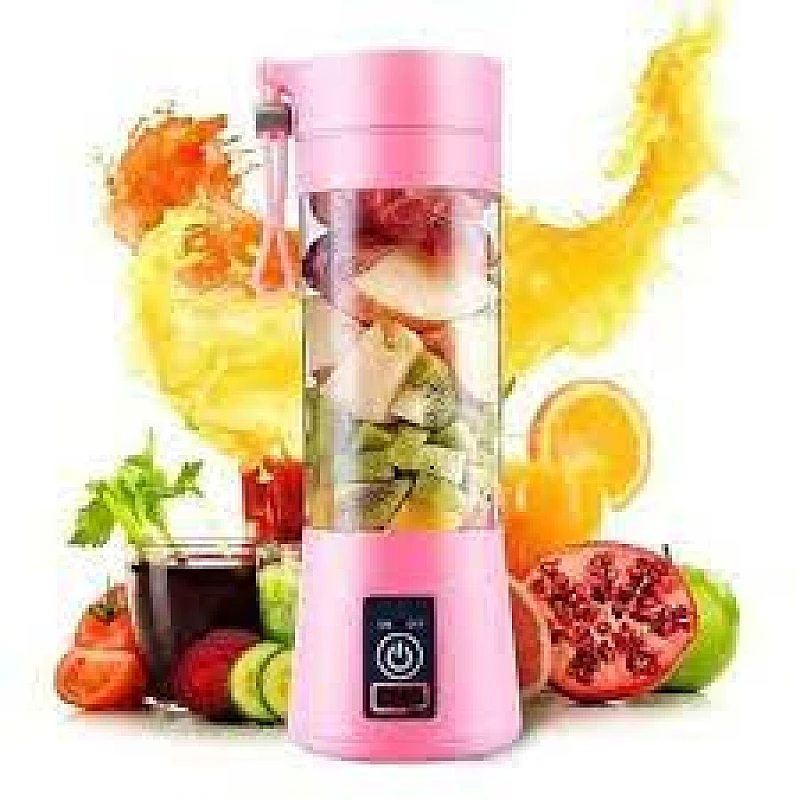 Pink Rechargeable Mini Juicer